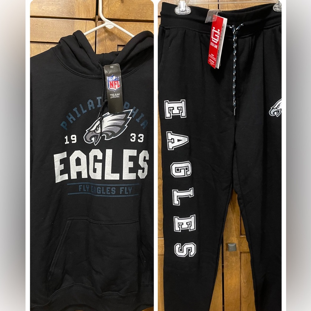 Black Hoodie and Sweatpants Set